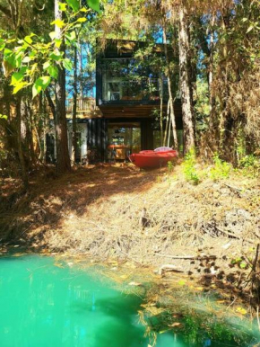 Waterfront Container House In A Magical Forest!